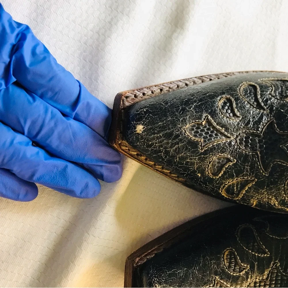 Corral Black Embroidered Mules - Picture 8 of 12